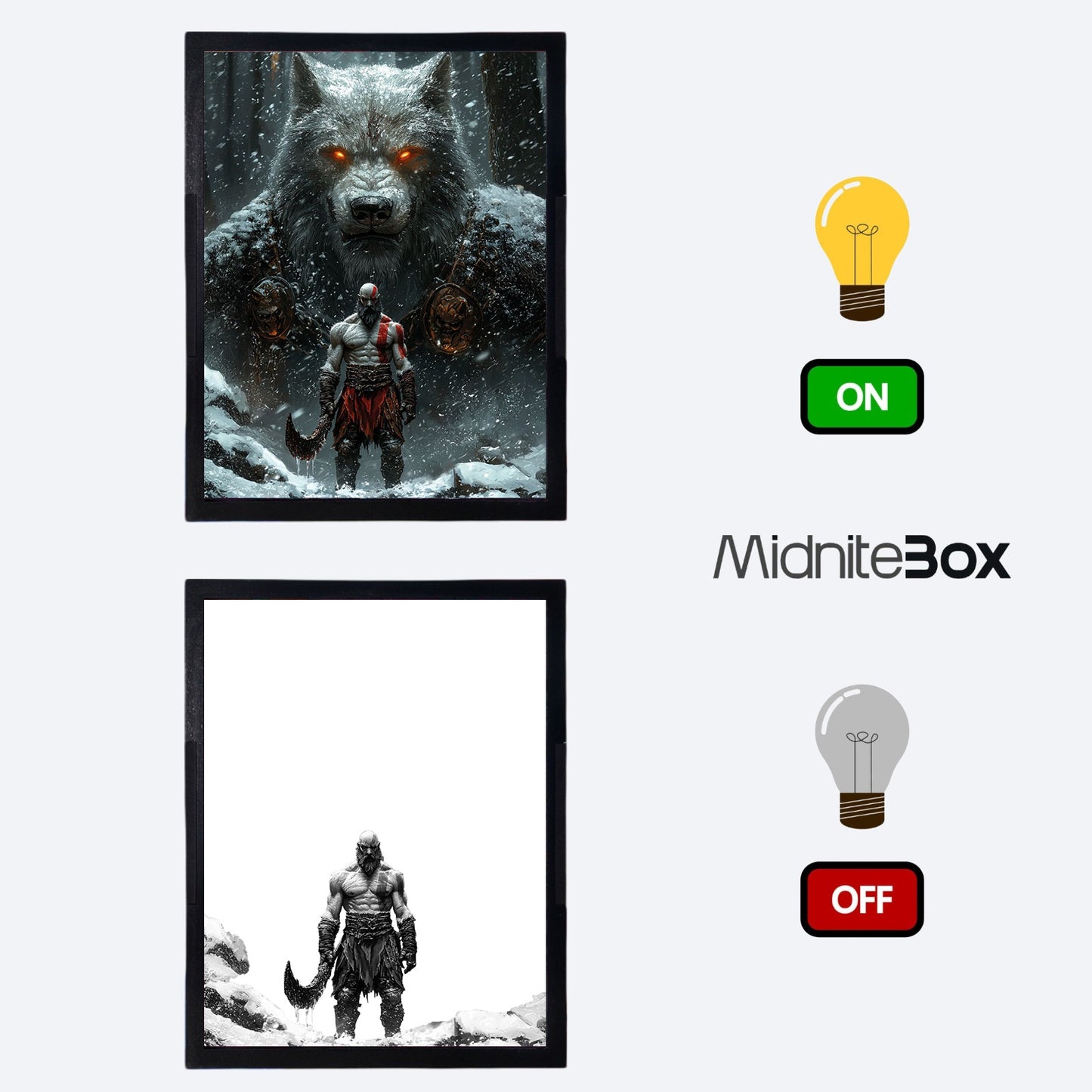 God Of War: Fenrir'in Gölgesi Temalı Gece Lambası