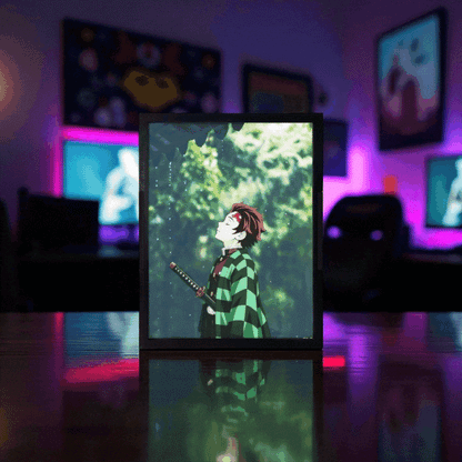 Demon Slayer: Tanjiro Yağmur Temalı Gece Lambası