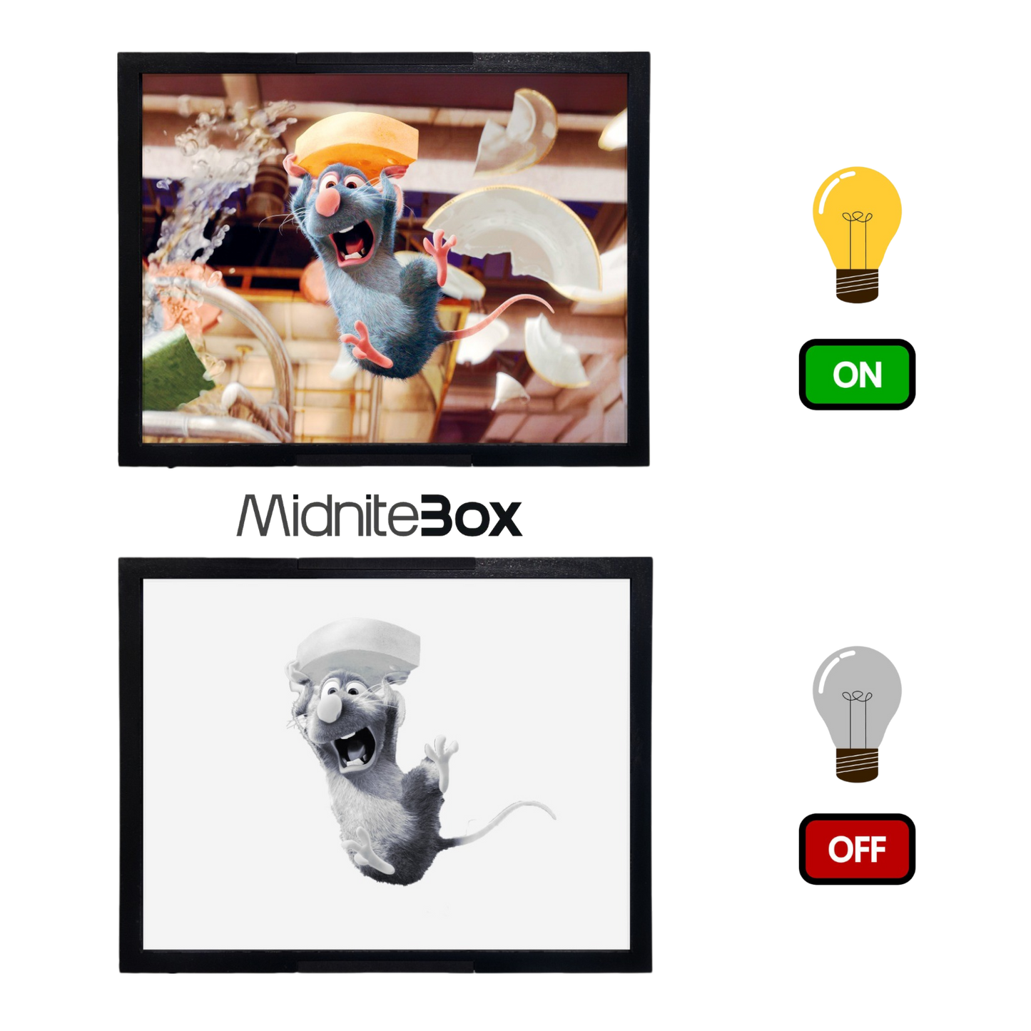 Ratatouille temalı LED Gece Lambası