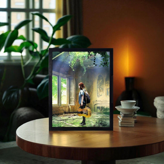 The Last of Us Temalı LED Gece Lambası - Ellie ile Gün Doğumu