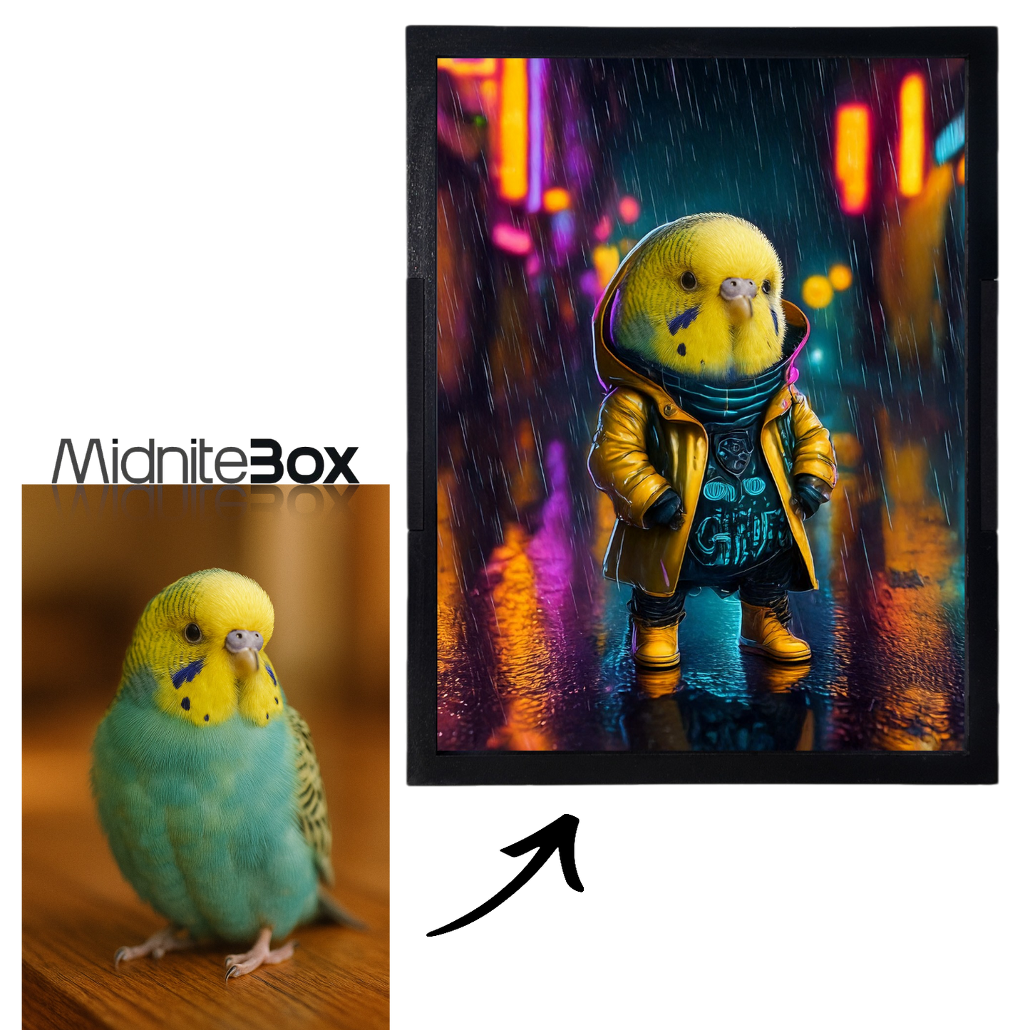 Cyberpunk Pati Temalı Kişiselleştirilebilir Gece Lambası
