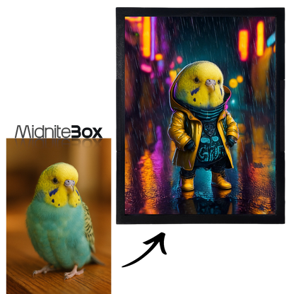 Cyberpunk Pati Temalı Kişiselleştirilebilir Gece Lambası