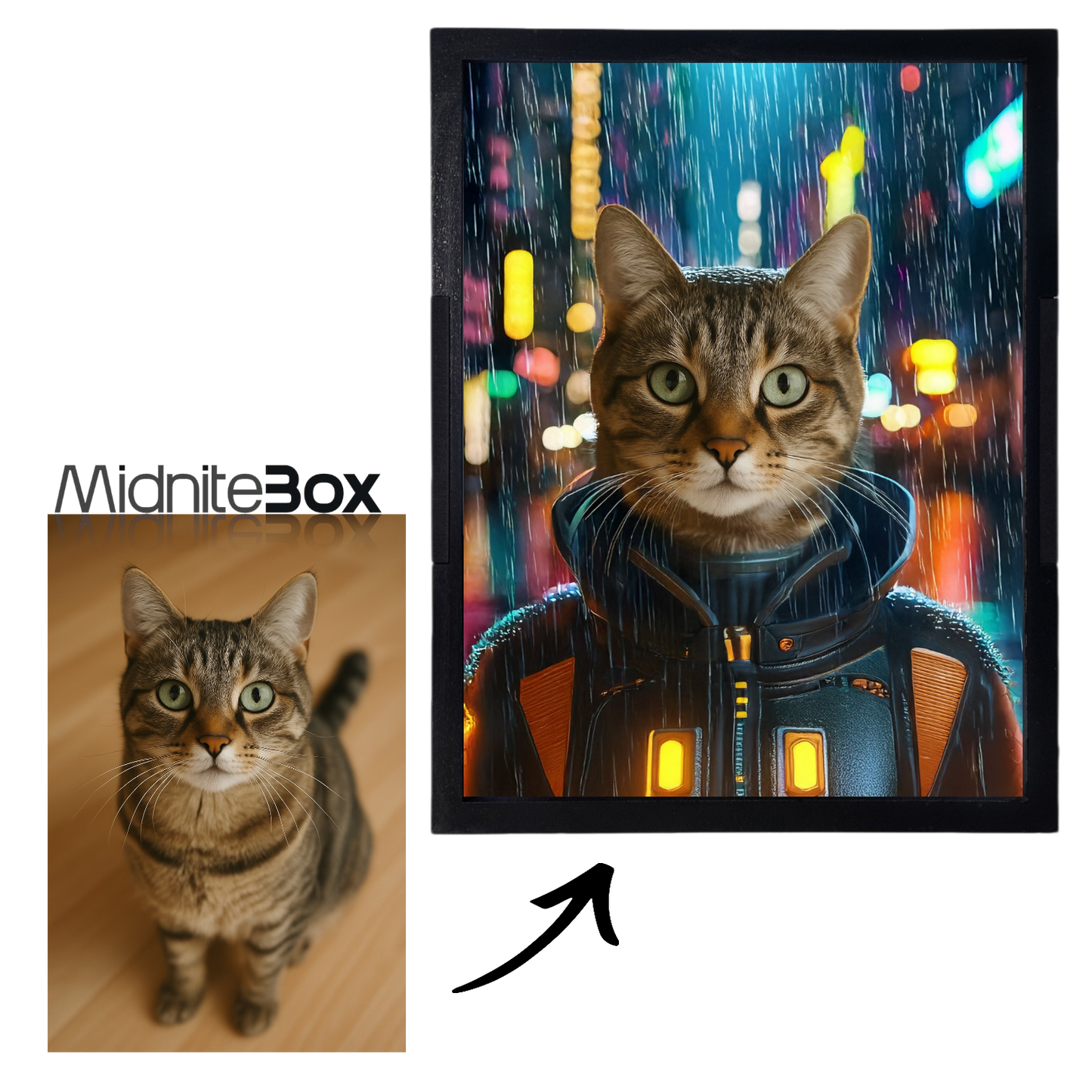 Cyberpunk Pati Temalı Kişiselleştirilebilir Gece Lambası