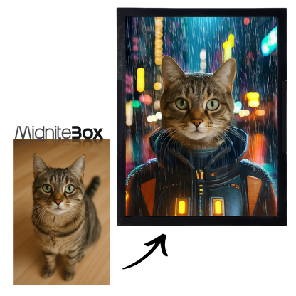 Cyberpunk Pati Temalı Kişiselleştirilebilir Gece Lambası