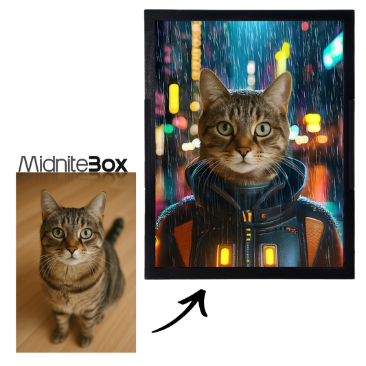 Cyberpunk Pati Temalı Kişiselleştirilebilir Gece Lambası