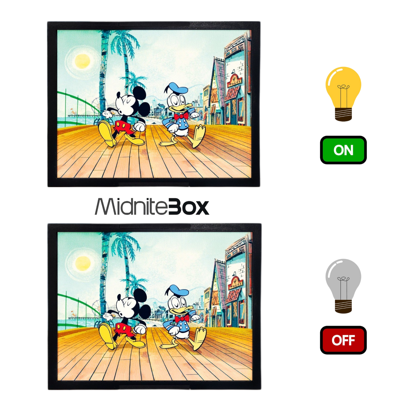 Mickey & Donald Duck Temalı LED Gece Lambası