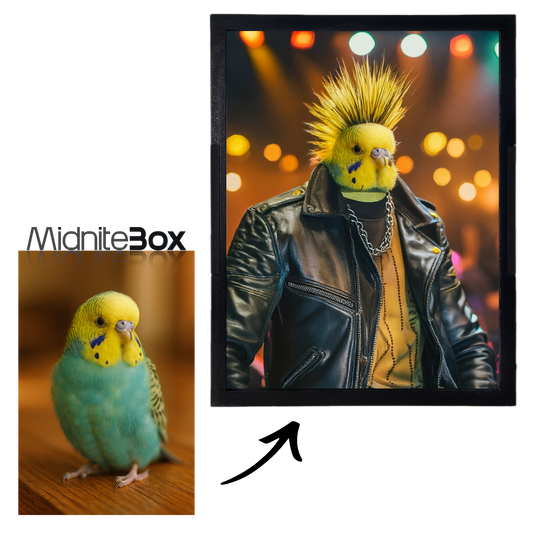 Rock Star Pati Temalı Kişiselleştirilebilir Gece Lambası